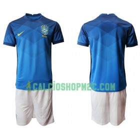 Brasile Bambino Maglia Trasferta 2020 Manica Corta (+ Pantaloncini)